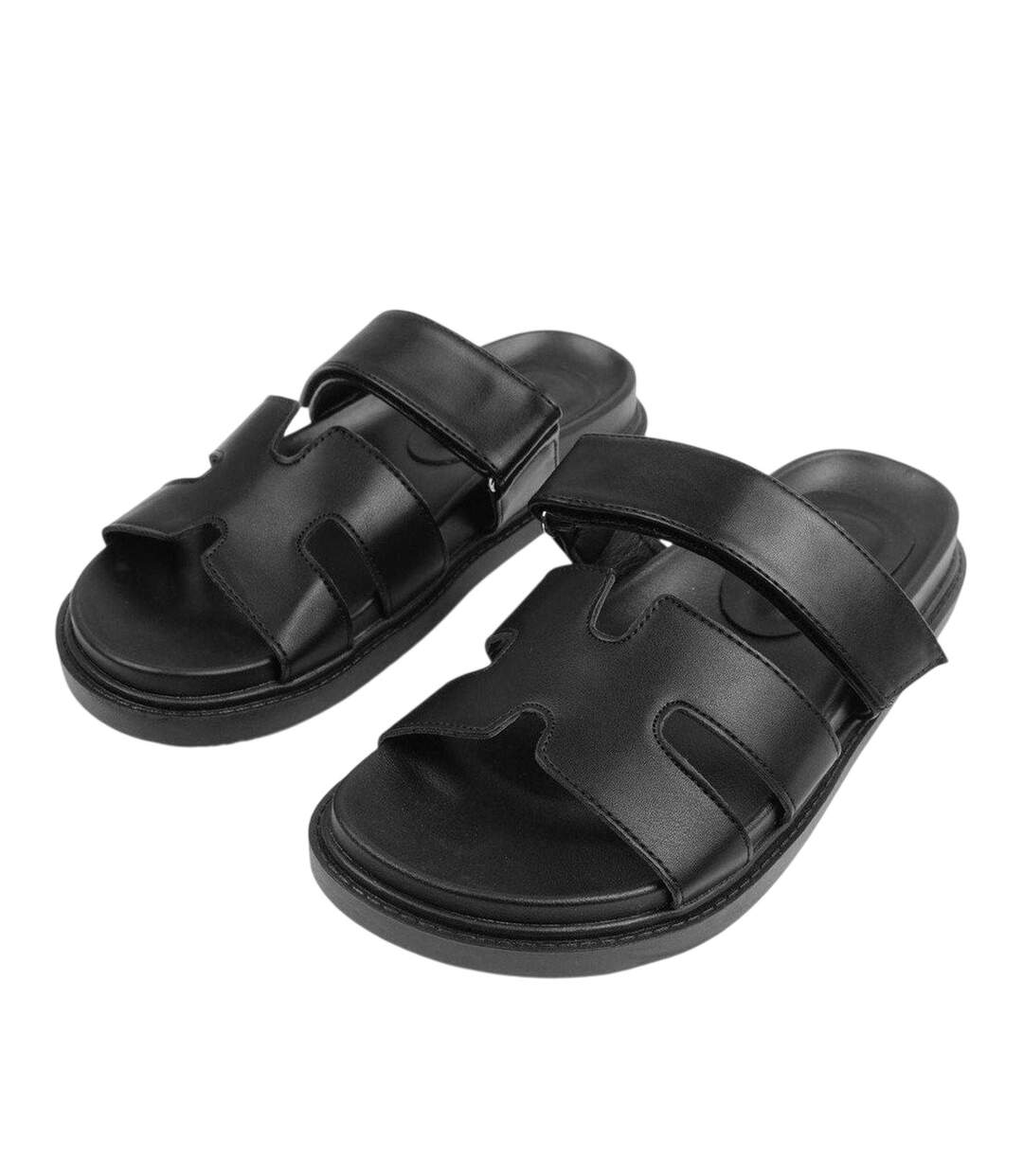 Womens/ladies Flat Sandals Black Where´s That From-3