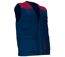Gilet de travail léger - Unisexe - REF THUNDER - bleu marine et rouge-1
