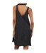 Womens/ladies Tiered V Neck Sleeveless Mini Dress Black White Brave Soul-3