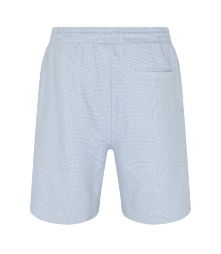 Short De Jogging Motif/style Quadrillage Homme Bleu Firetrap
