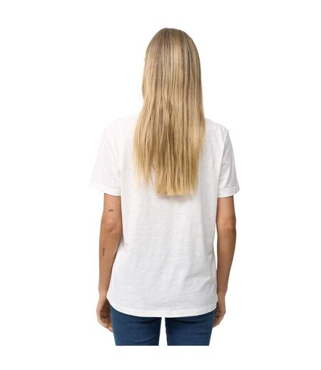 T-shirt Motif/style Contrasté Femme Blanc Cassé X