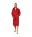 Robe De Chambre Motif/style Uni Homme Rouge Foncé Keanu-1