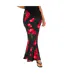 Womens/ladies Satin Maxi Skirt Black Red I Saw It First-1