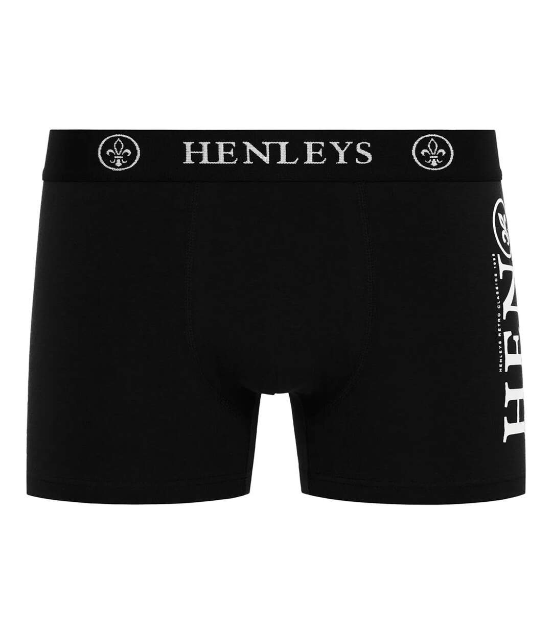 Boxers Kelmack2 Homme Bleu Noir Pourpre Gris Bleu Marine Henleys-4
