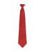Premier Unisex Adult Colours Fashion Plain Clip-On Tie (Red) (One Size)