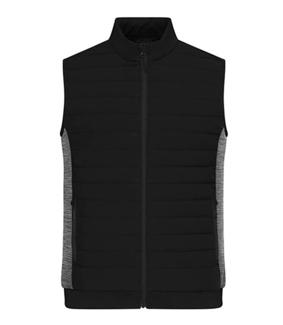 Bodywarmer de travail matelassé - Homme - JN1864 - noir et gris carbone-1