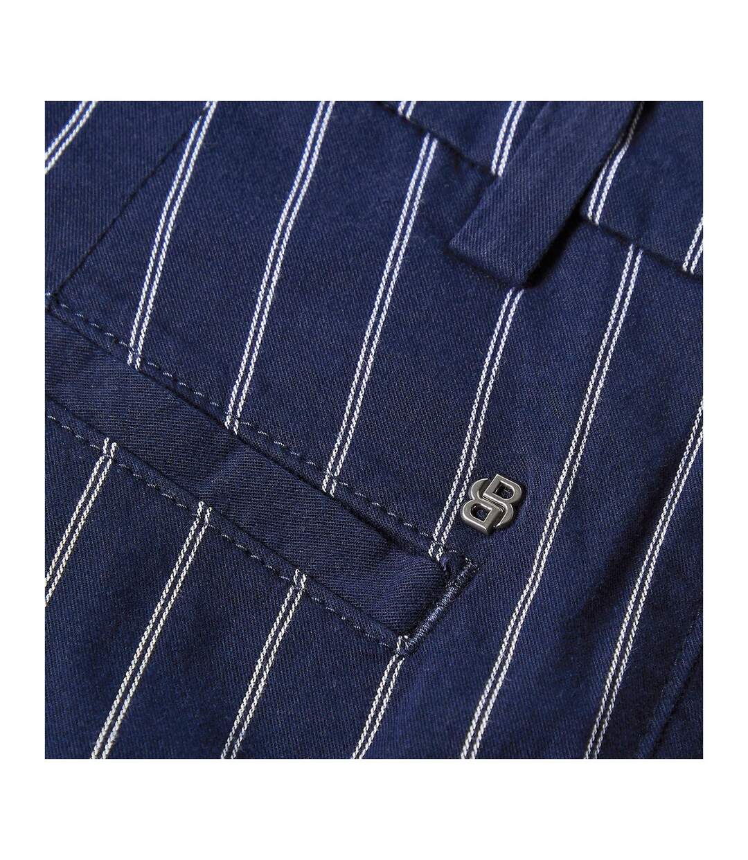 Short Motif/style À Rayures Kane Homme Bleu Foncé Boss-4