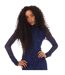 Robe Mi-longue Neshy Femme Bleu Noir Hugo-3