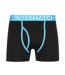 Pack Of 3  Mens Trioglow Boxer Shorts  Black Crosshatch-3