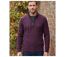 Pull camionneur col montant zippé 30% laine PIXEL1-1