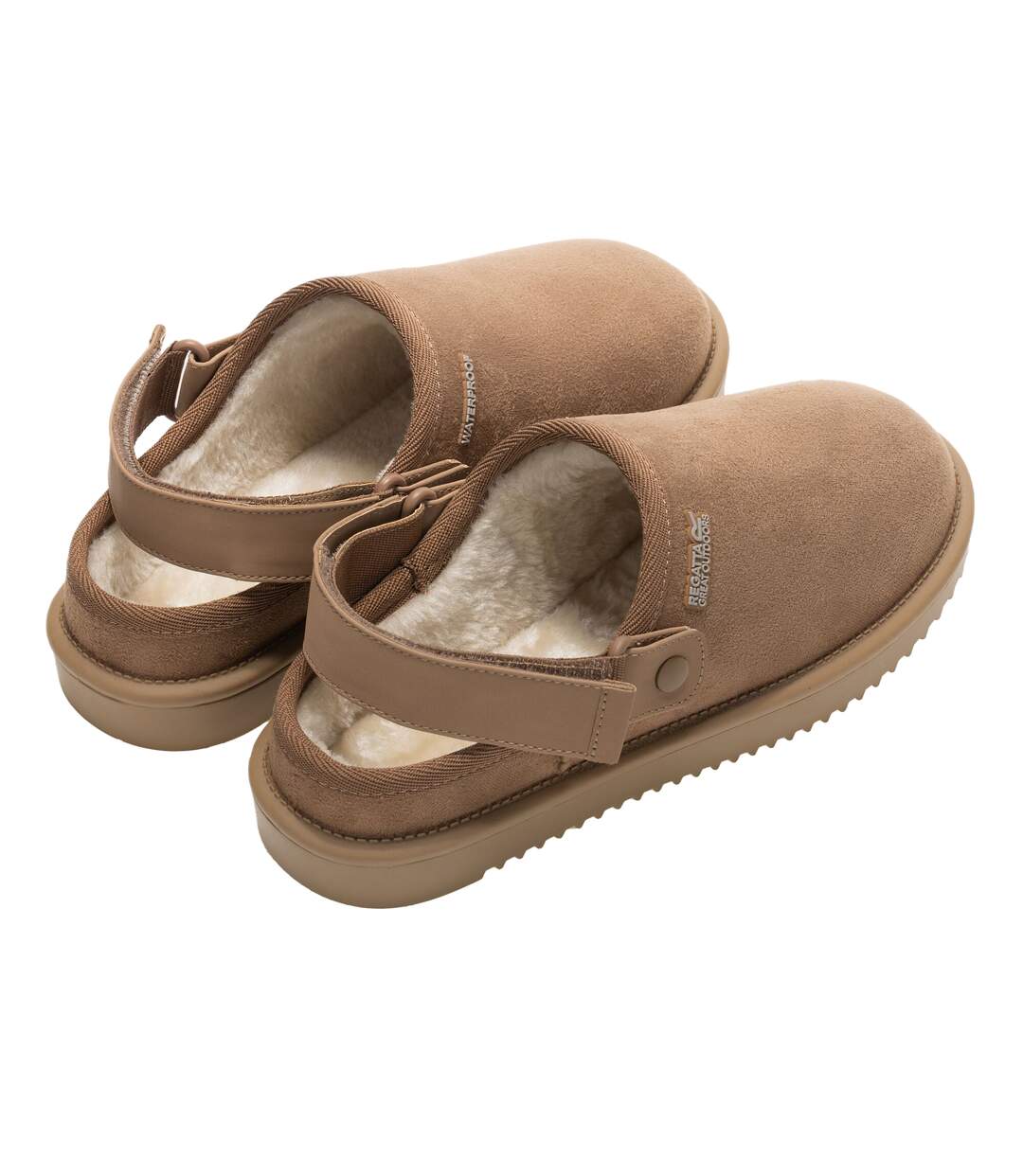 Womens/ladies Risley Clogs Burnt Tan Regatta-2