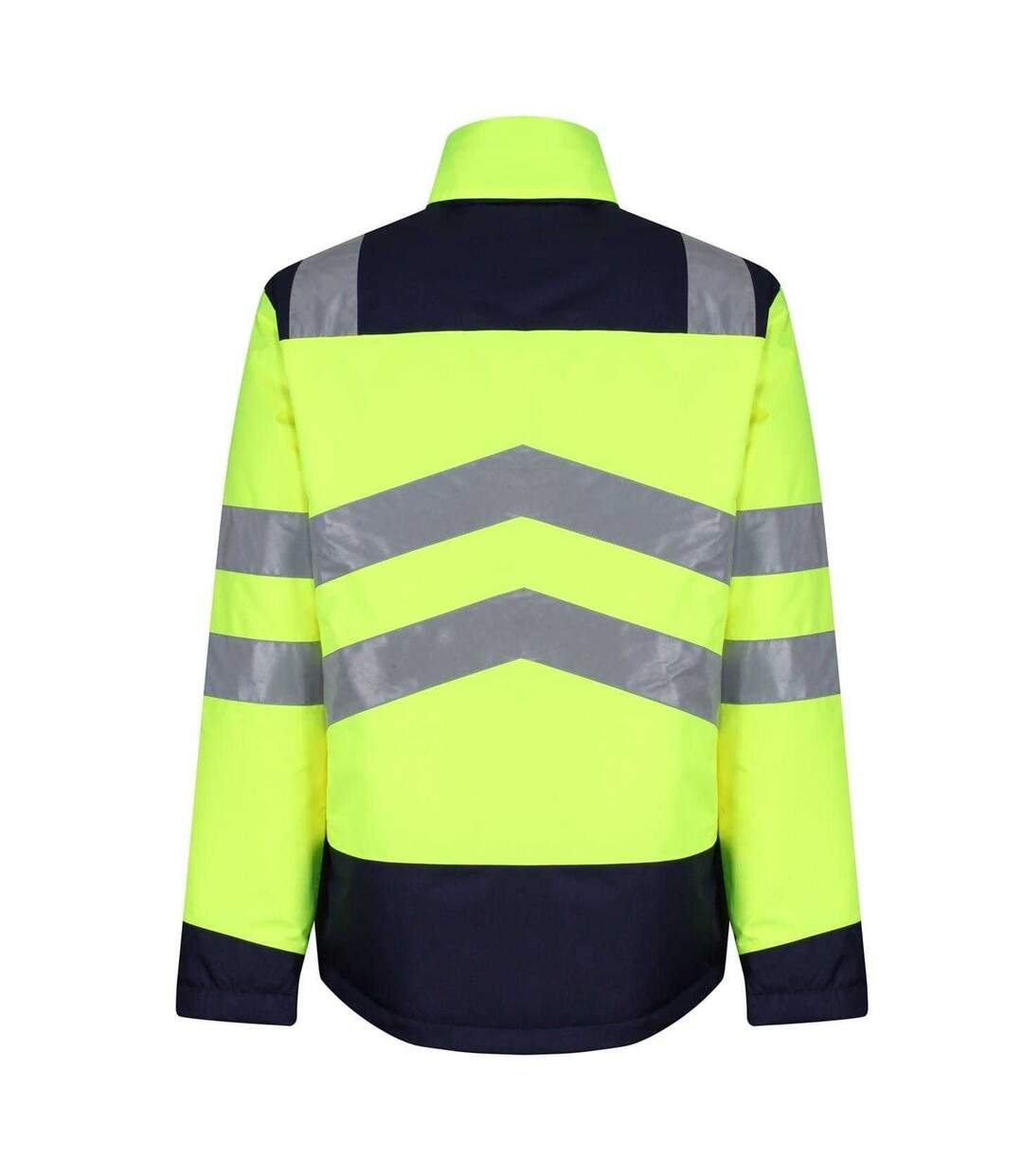 Mens Hi-vis Safety Jacket Yellow Navy Regatta-2