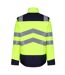 Mens Hi-vis Safety Jacket Yellow Navy Regatta-2