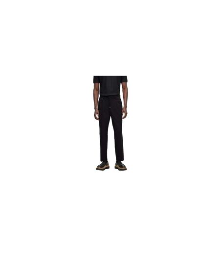Pantalon Motif/style Plissé Adulte Noir Boss