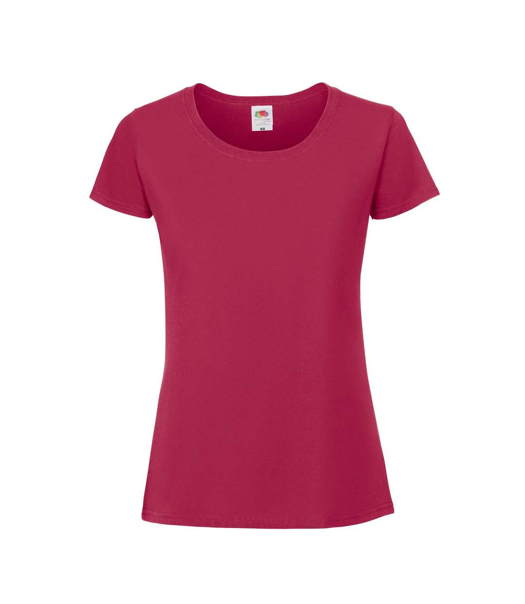 T-shirt Iconic Premium Femme Canneberge Fruit Of The Loom-1
