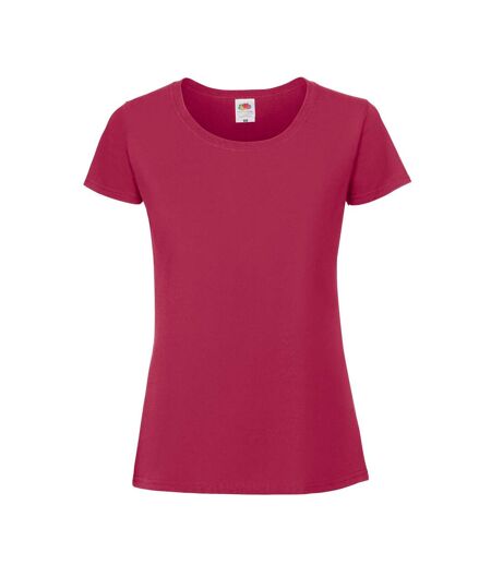 T-shirt Iconic Premium Femme Canneberge Fruit Of The Loom