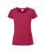 T-shirt Iconic Premium Femme Canneberge Fruit Of The Loom-1