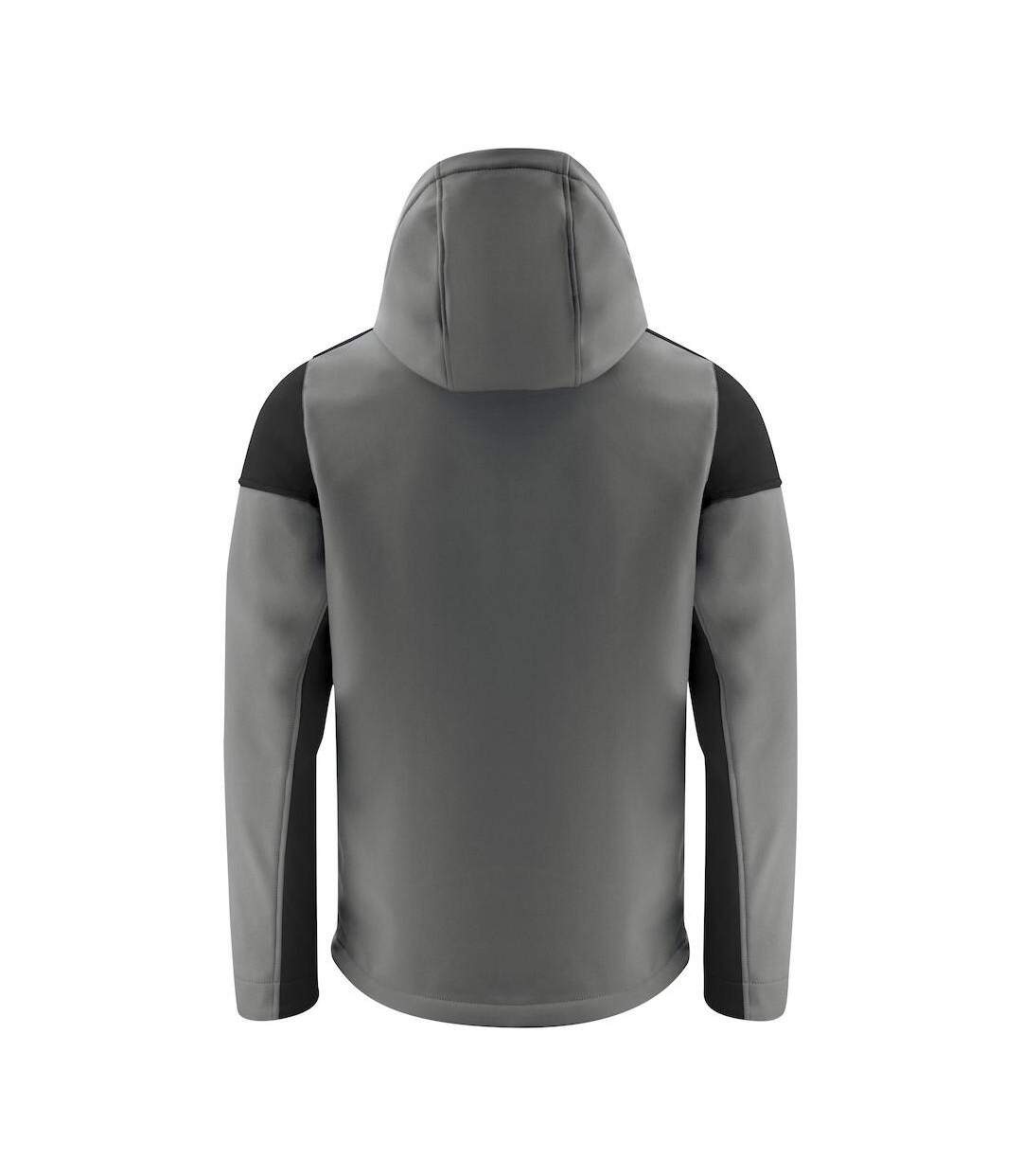 Mens Prime Soft Shell Jacket Anthracite Black Printer-2