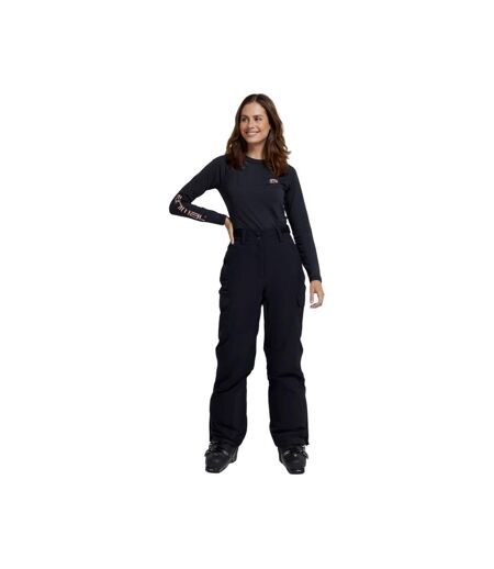 Womens/ladies glaze ski trousers black Animal