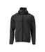 Mens Customised Hooded Fleece Jacket Black Mascot-1