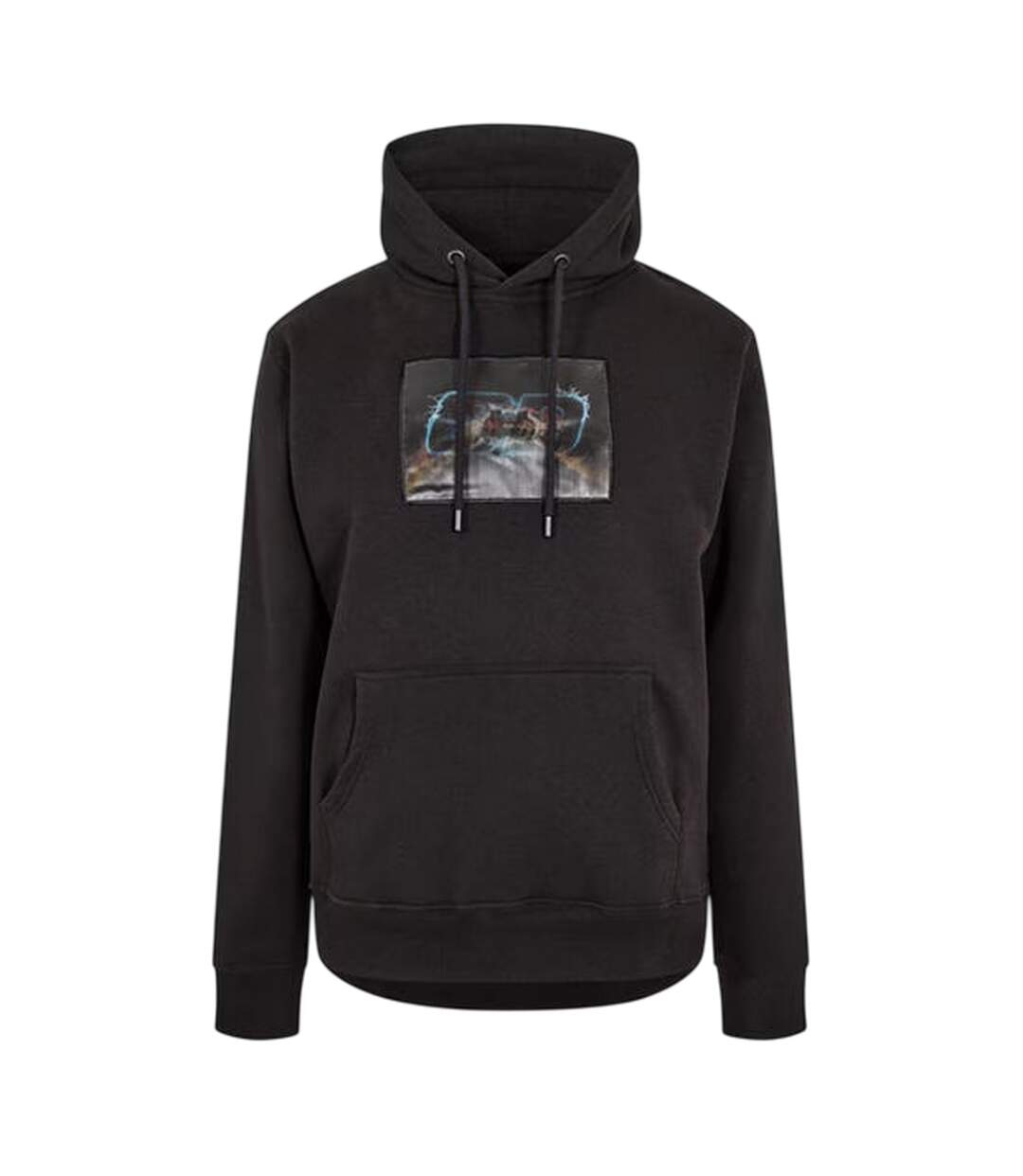 Mens Lenticular Hoodie Black Criminal Damage-1