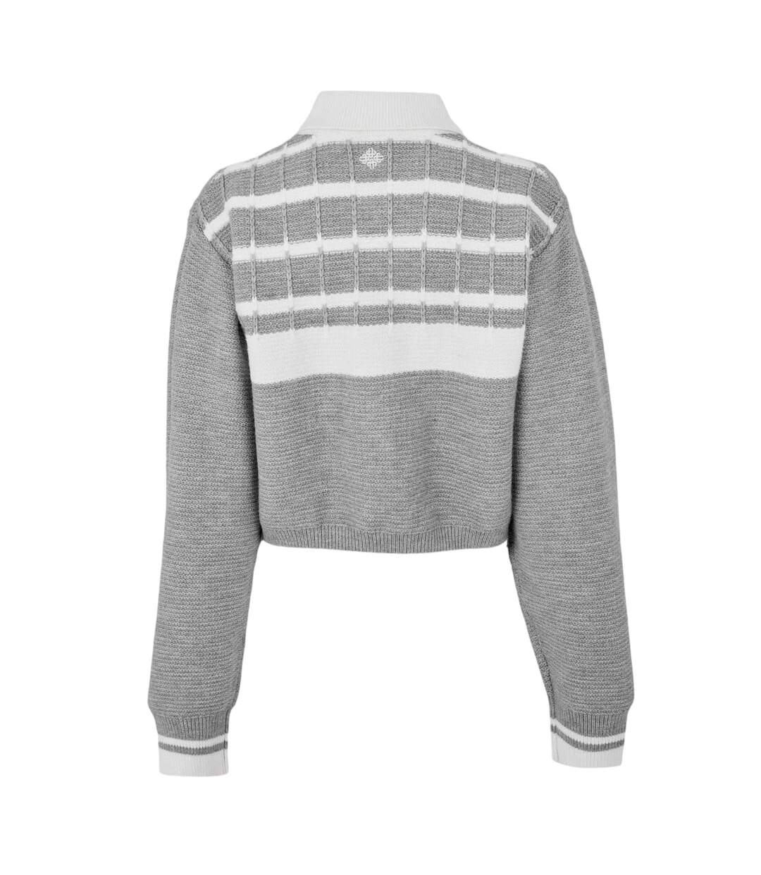 Pull Motif/style Emblème Femme Gris Couture-3