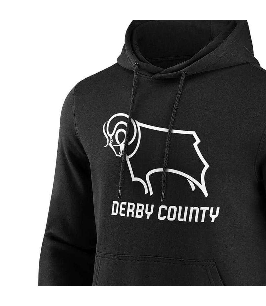 Mens Hoodie Black Derby County FC-3