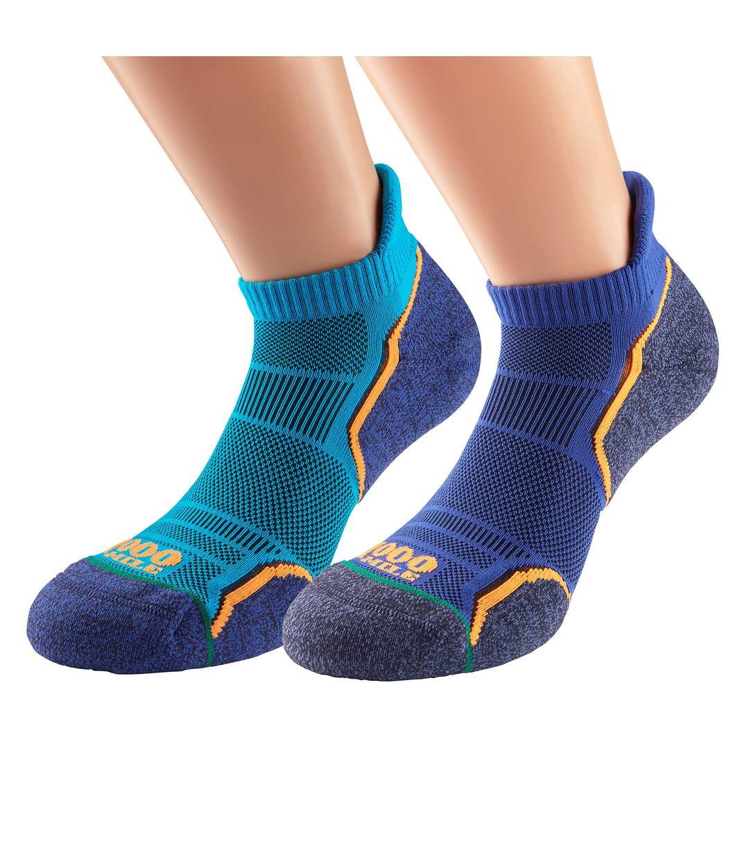 2 Pack Mens Run Socklet - Single Layer Socklet Twin Pack-3