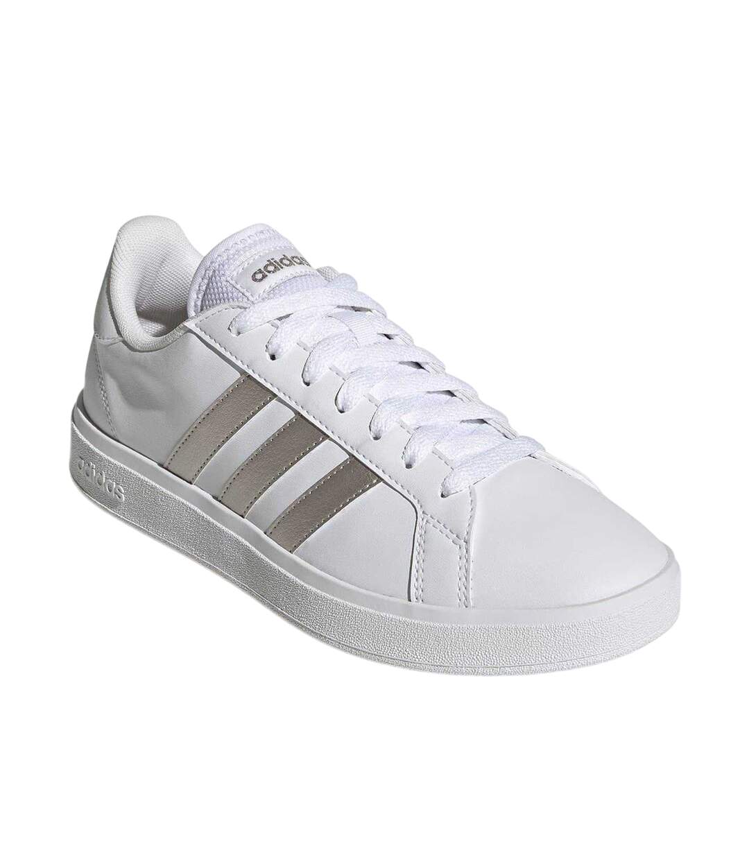 Baskets Motif/style À Rayures Grand Court Femme Blanc Adidas-1