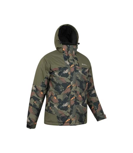 Mountain Warehouse Mens Shadow II Printed Ski Jacket (Dark Khaki)