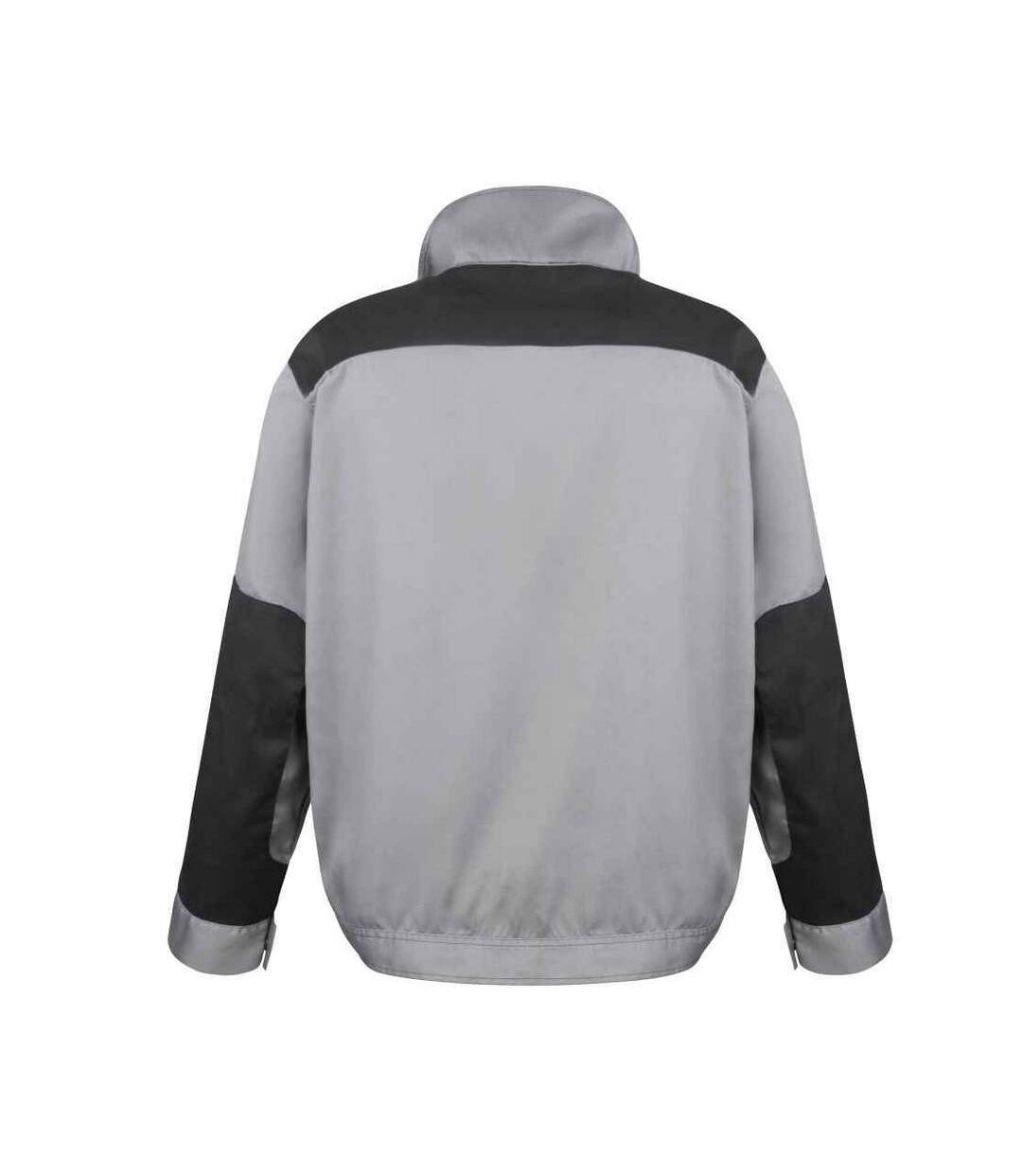 Work-guard mens lite jacket grey/black Result-2