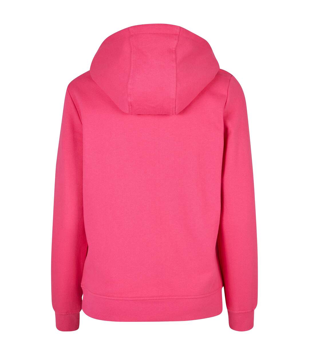 Sweat À Capuche Basic Femme Rose Vif Build Your Brand-2