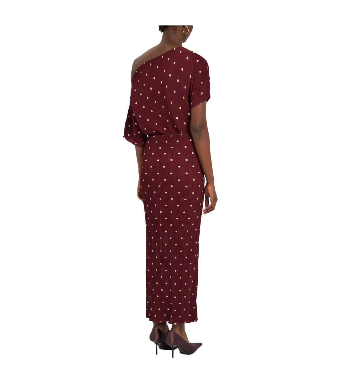 Robe Longue Tilly Femme Bordeaux Never Fully Dressed-3