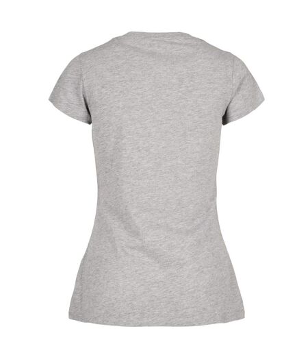 Build Your Brand Womens/Ladies Basic T-Shirt (Heather Grey)