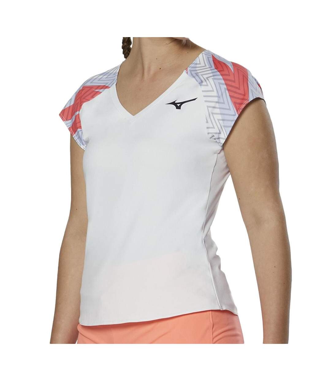 T-shirt Blanc Femme technique Mizuno 62GA - L