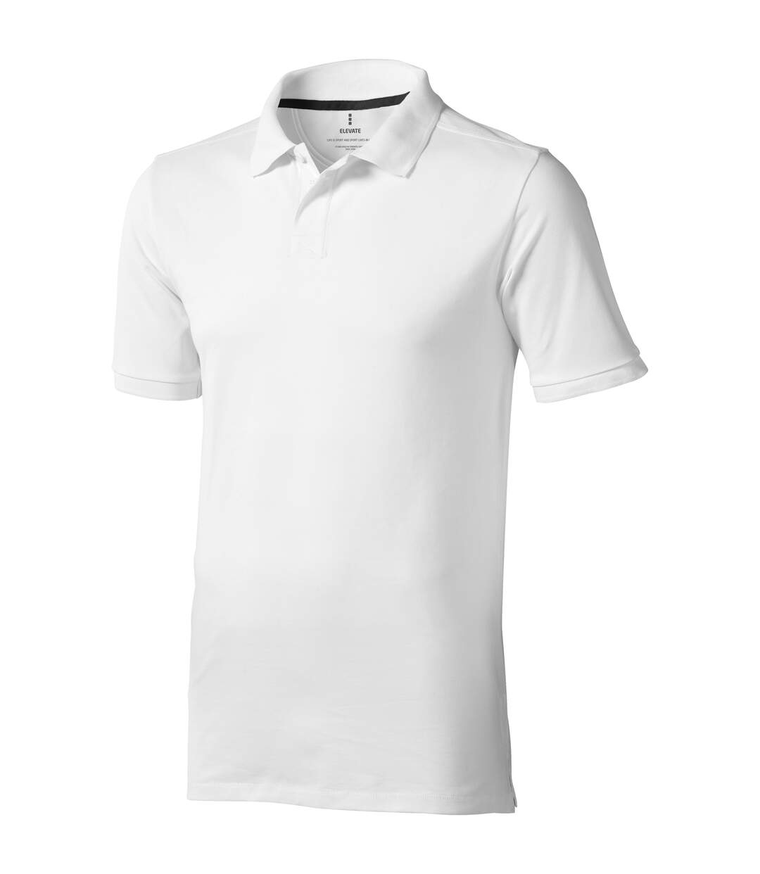 Polo manches courtes calgary homme blanc Elevate-1