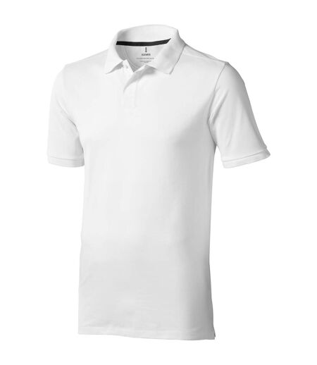 Polo manches courtes calgary homme blanc Elevate