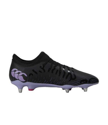 Chaussures de rugby pour terrain mou speed infinite team adulte noir / violet Canterbury