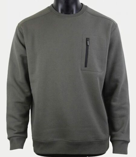 CHALLENGER GARRY1 — Sweat col rond gris quartz : confort et résistance au quotidien