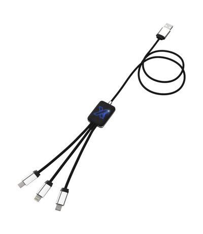 SCX Design C17 Logo USB Charger (Solid Black/Blue) (One Size) - UTPF4033