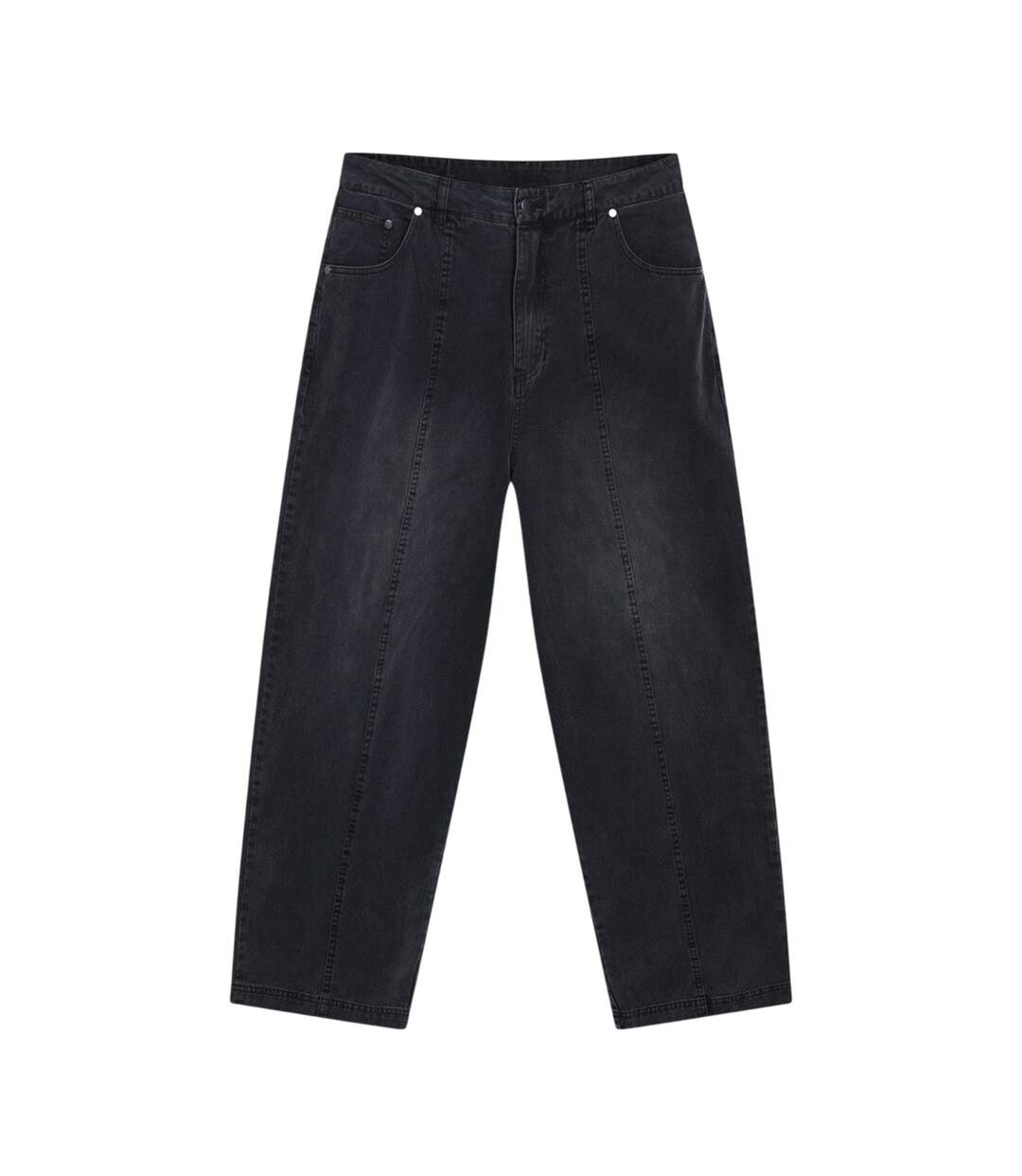 Mens Washed Drill Pants Black Umbro-1