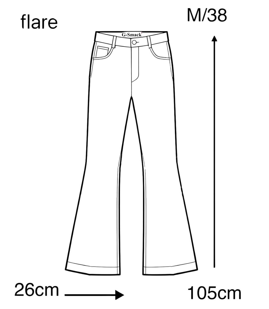 Jean femme évasé bleu - Taille haute - Coupe tendance incontournable - Grande taille-3