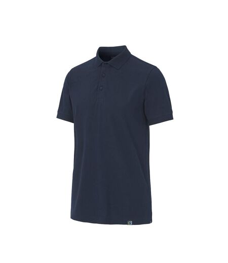 Mens Pique Stretch Polo Shirt Navy Cottover