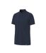 Mens Pique Stretch Polo Shirt Navy Cottover-4