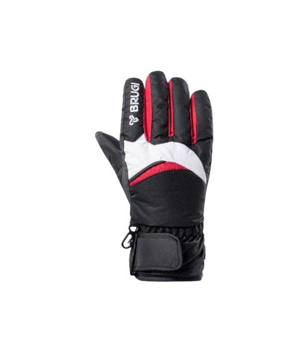 Gants De Ski Motif/style Logo Brodé Adulte Xs Noir Brugi