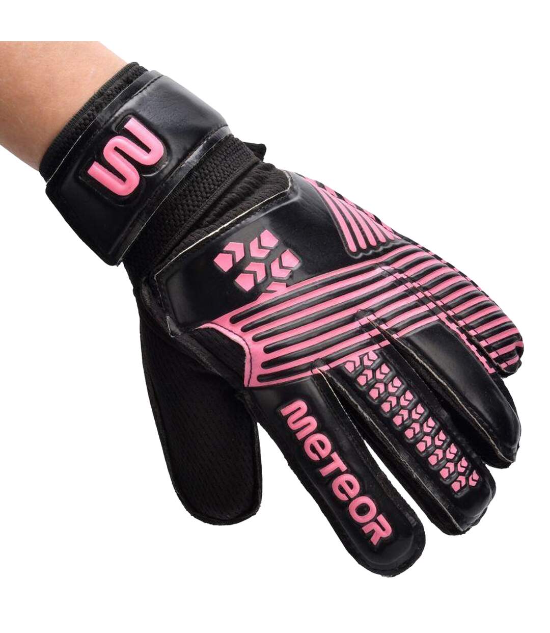 Gants De Gardien De But Catch Adulte Noir Meteor-3