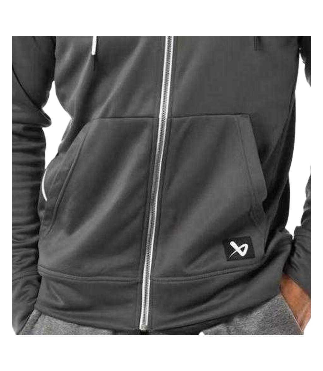 Mens Team Fleece Hoodie Dark Grey Bauer-4