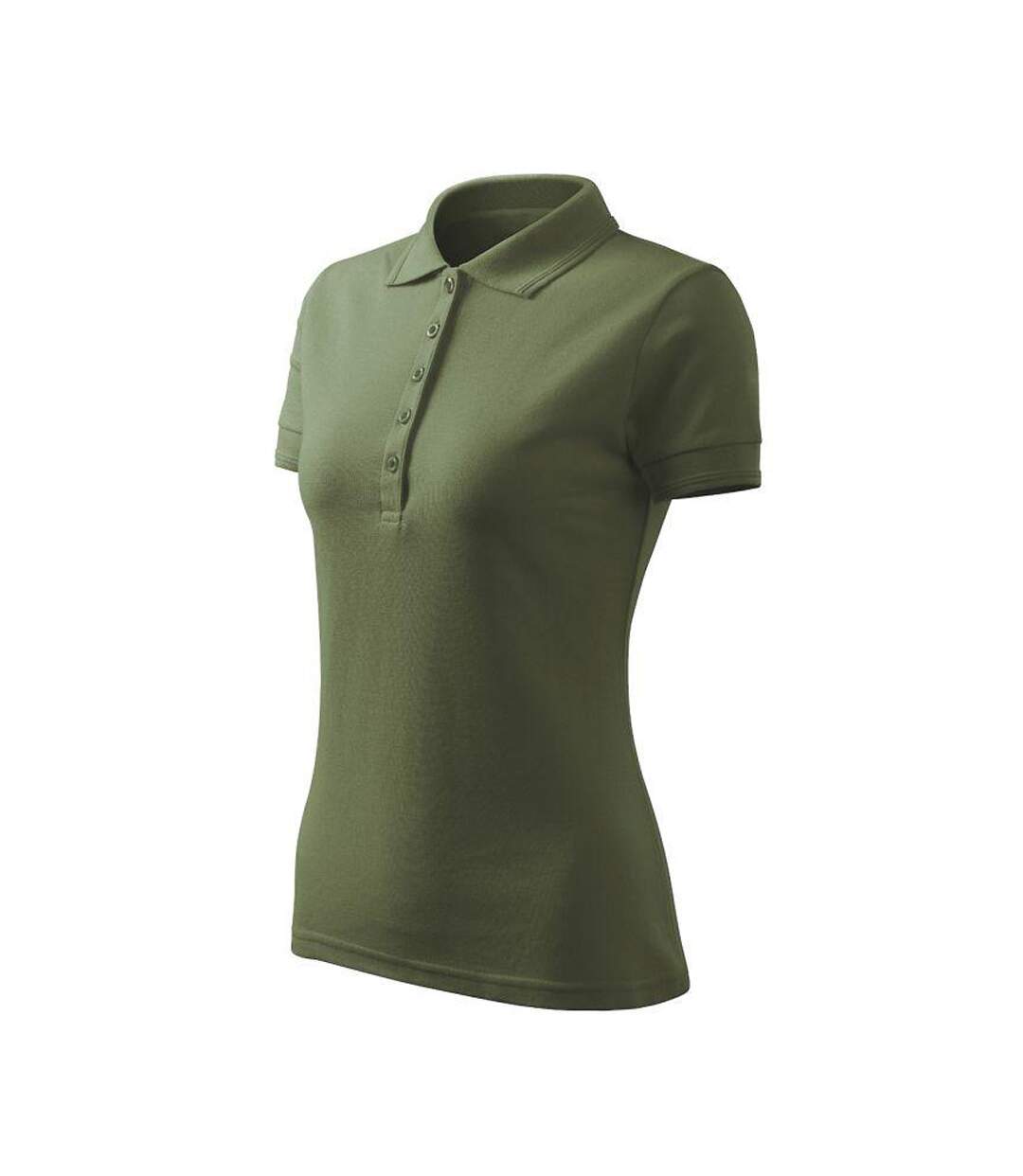 Polo Femme Vert Kaki Malfini-3