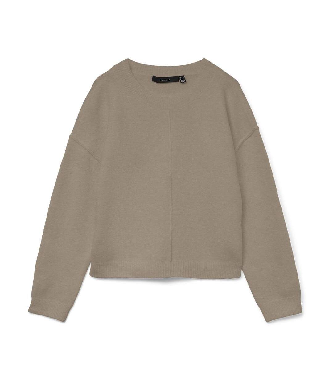 Pull beige femme vero moda besti 10331558-1