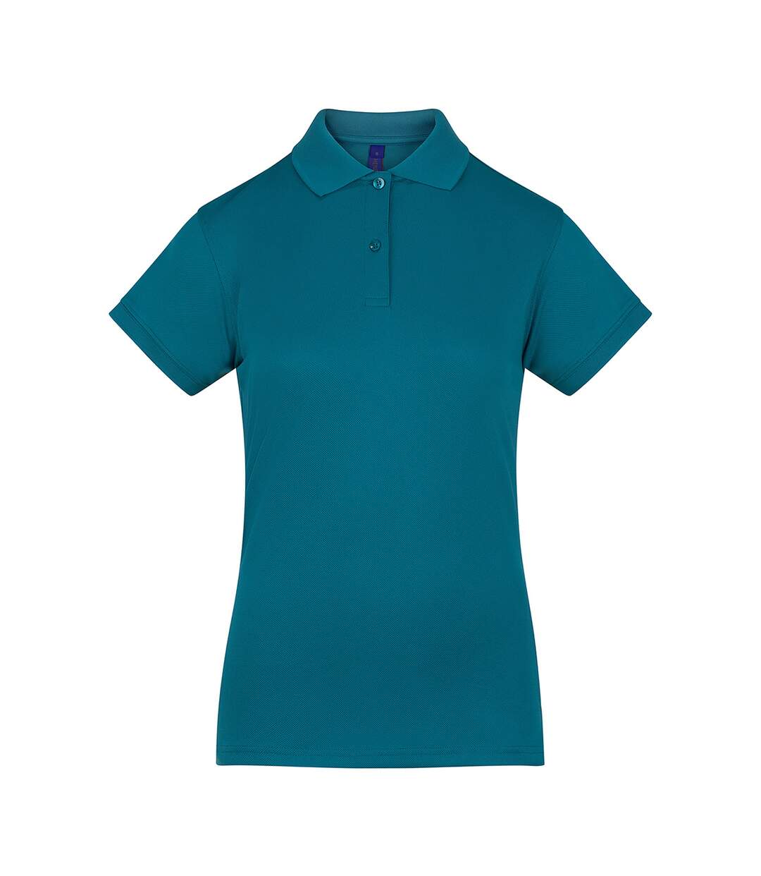 Womens/ladies Coolplusfitted Polo Shirt Teal Henbury-1